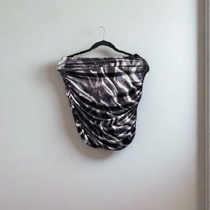 Windsor Black and White Marble Skirt